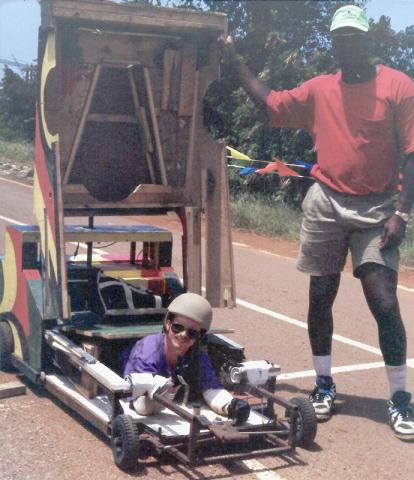 Cool Running - blind stunt driver 