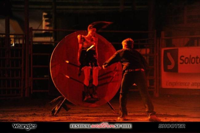 Wheel of Death knife throwing