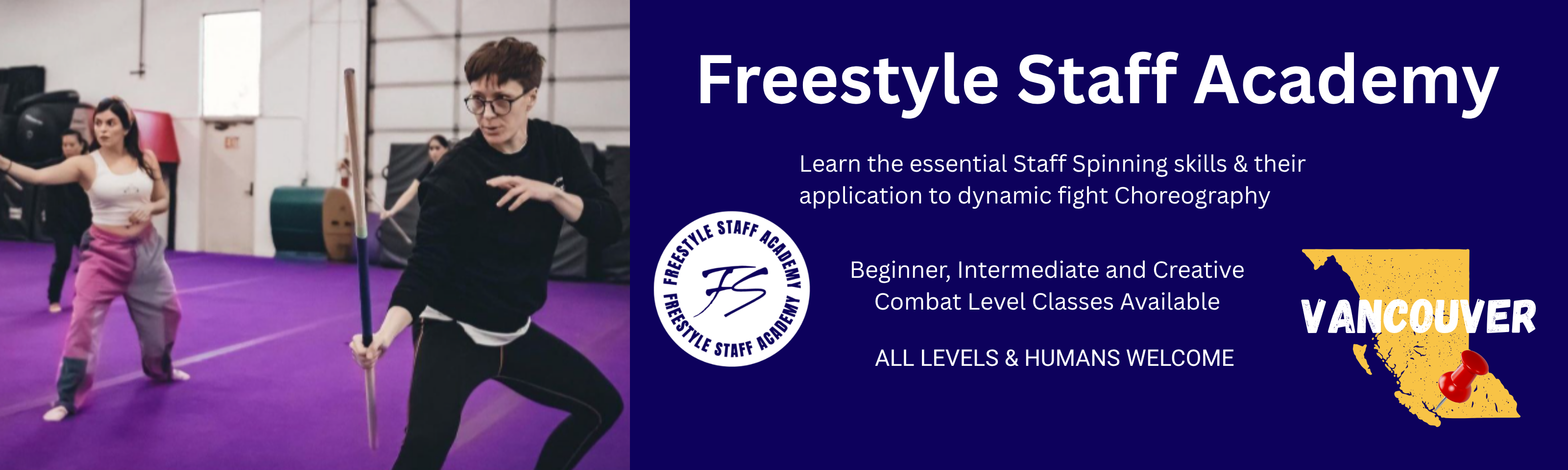 Freestyle Staff Spinning Academy - StuntList