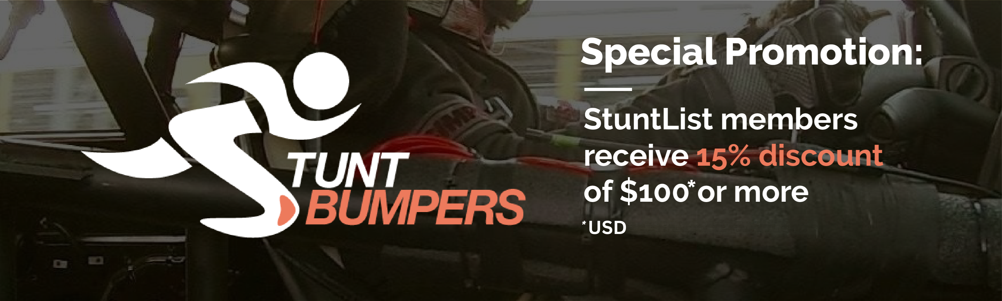 Stunt Bumpers discount offer - StuntList