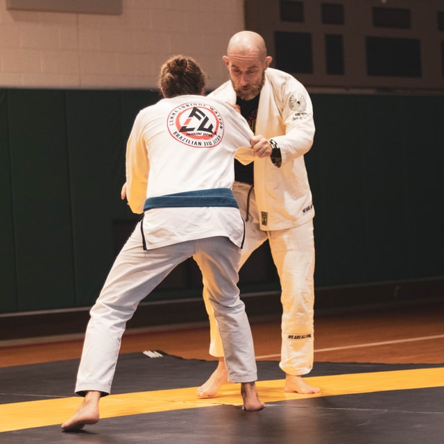 Judo fighting