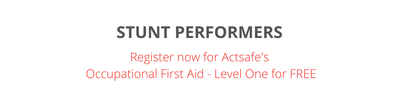 Occupational First Aid Training Title