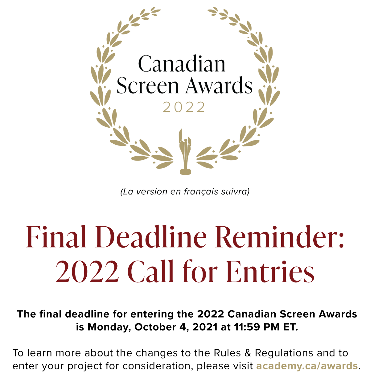2022 Canadian Screen Awards