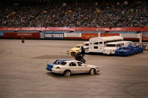 BC place monster trux stunt show