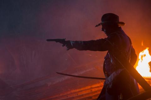 American civil war soldier stunt double