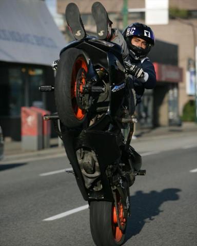 High chair wheelie