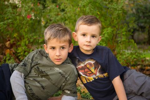 My two stunt boys (6&8 yrs)