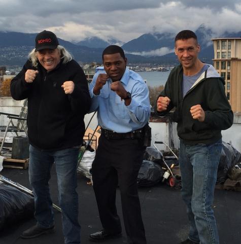 Stunt Actor Role. Fight Scene With Makhi Phifer. Danny Virtue As Coordinator On A Downtown Vancouver Rooftop.