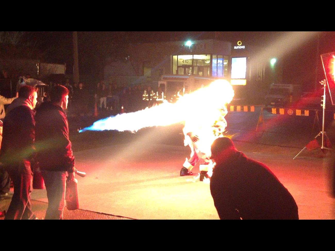 Body Burn w/ Flamethrower Dan Skene StuntList