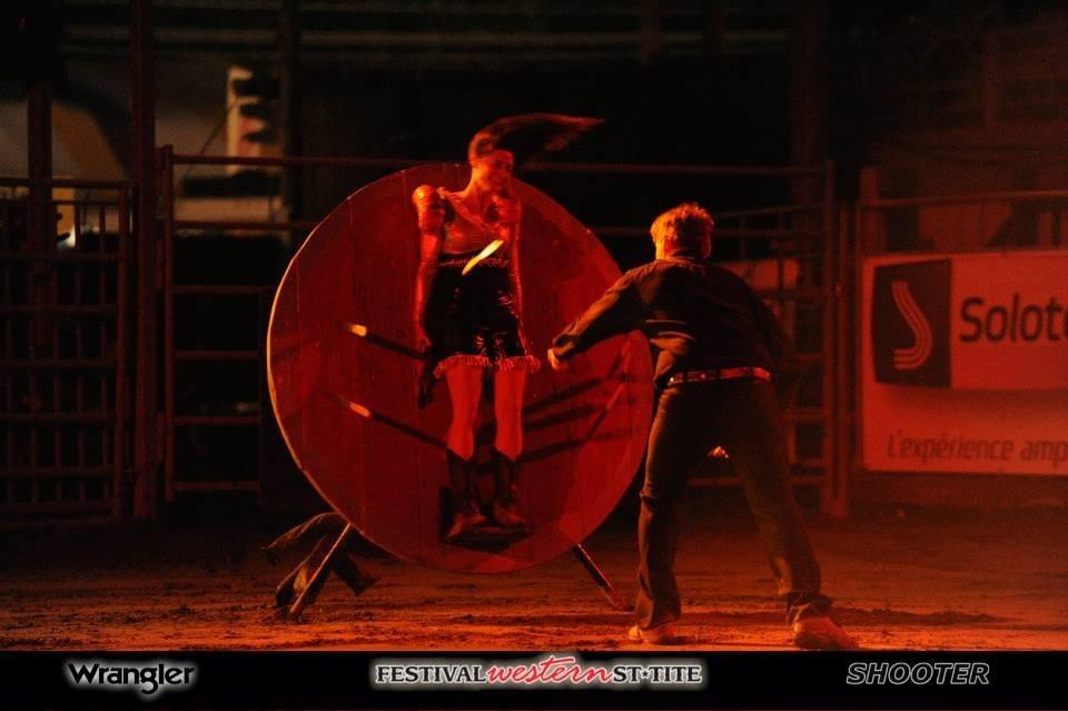 Wheel of Death knife throwing StuntList