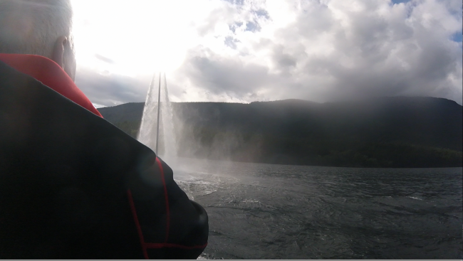 Flyboarding in the clouds