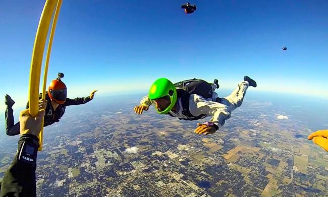 skydiving