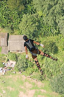 Sponsored base jumping event in China