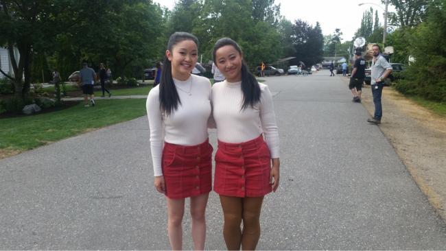 With Lana Condor